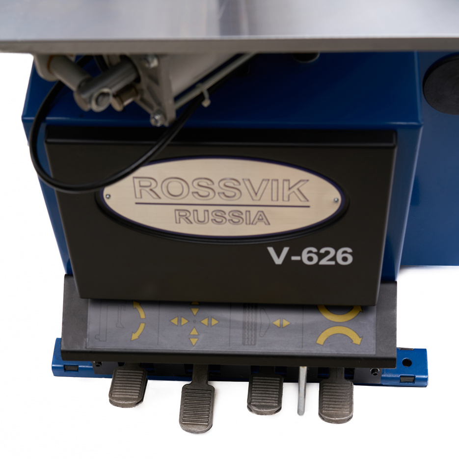 Станок шиномонтажный ROSSVIK V-626, автомат, до 26", 380В, 2 скорости. Цвет синий RAL5005